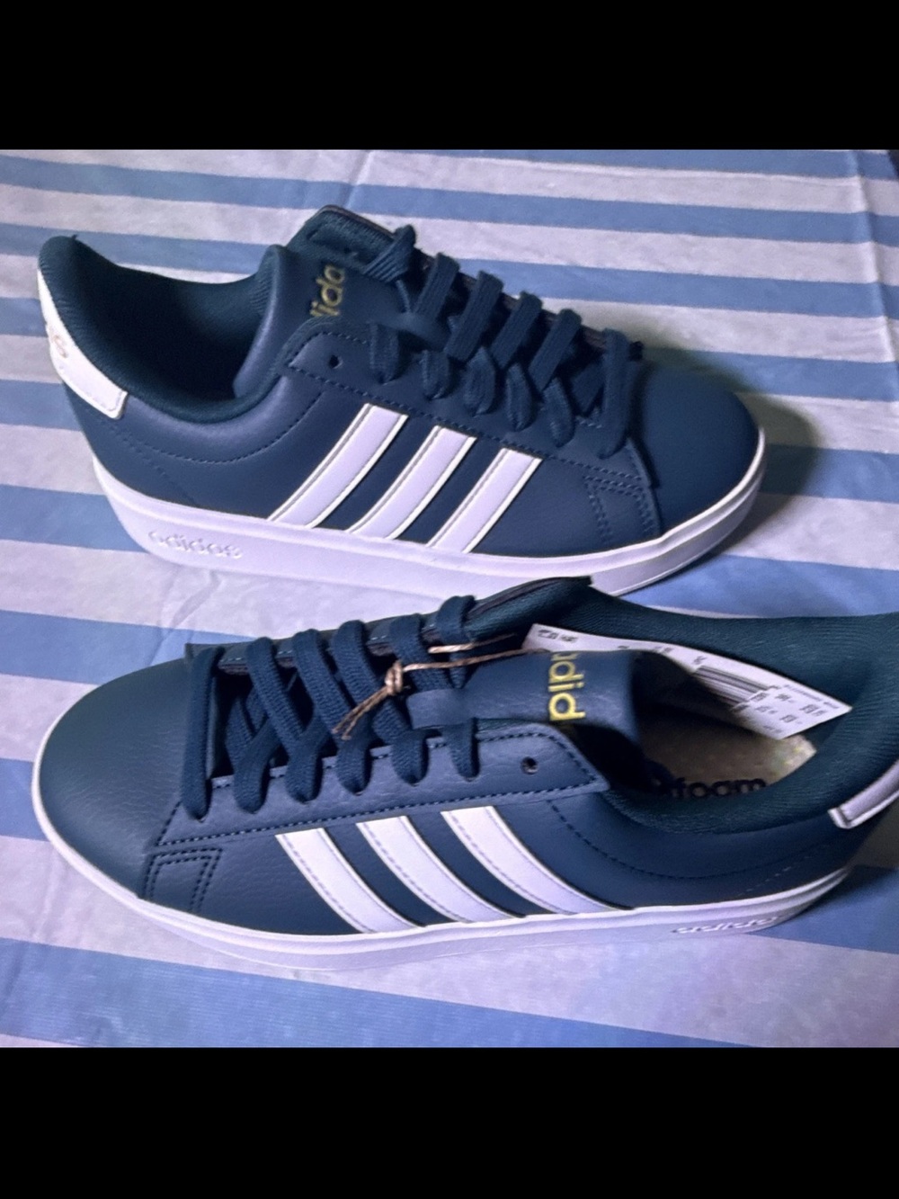 Adidas Grand Court 2.0 Navy Blue Womens 5 Mens 4 4Y IF2840